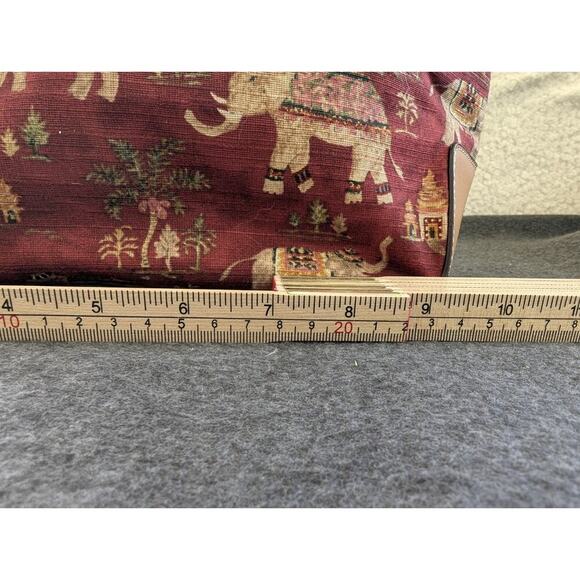 Elephant Print Handbag Purse shoulder bag Canvas Boho - Picture 7 of 11